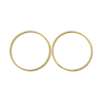 Brass Linking Rings, Flat Ring, Raw(Unplated), 25x0.7mm, Inner Diameter: 23.5mm