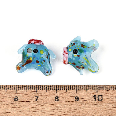 perles &agrave; la main au chalumeau brins(LAMP-N036-22B)-4