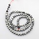 Electroplate Non-magnetic Synthetic Hematite Beads Strands(G-J211-01)-2