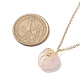 Colliers pendentif coeur en quartz rose naturel(NJEW-JN04683-02)-4