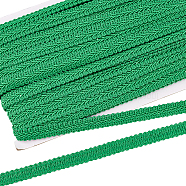 Polyester Centipede Lace Ribbons, for Cloth DIY Making Decoration, Floral Pattern, Green, 1/2 inch(12mm)(SRIB-WH0011-066B)