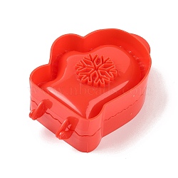 Christmas Theme ABS Plastic Classic Mini Press Apple Pie Molds, Baking Tools, 125x82x41.5mm(FIND-U005-02B)