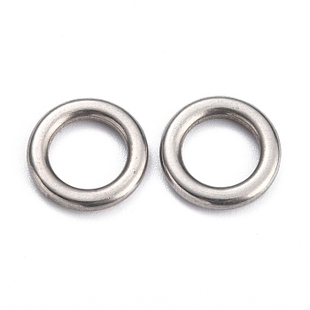 304 Stainless Steel Linking Rings, Round Ring, Stainless Steel Color, 12x2mm, Inner Diameter: 7.8mm