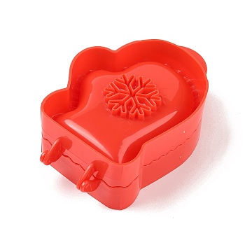 Christmas Theme ABS Plastic Classic Mini Press Apple Pie Molds, Baking Tools, 125x82x41.5mm