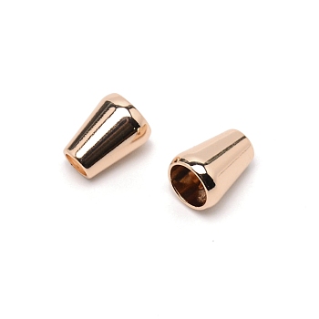 Zinc Alloy Cord Ends, End Caps, Cone, Light Gold, 13x10.5mm, Hole: 5mm, Inner Diameter: 8mm