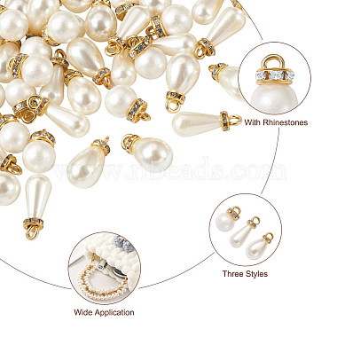 120Pcs 3 Style Acrylic Pearl Pendants & ABS Plastic Pendants(FIND-SK0001-01)-3