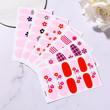 Flower Series Full Cover Nail Decal Stickers(MRMJ-T109-WSZ-M1)-3