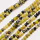 Natural Gemstone Yellow Turquoise(Jasper) Round Beads Strands(G-A130-2mm-L01)-1