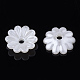 10-Petal ABS Plastic Imitation Pearl Bead Caps(X-OACR-S020-23)-1