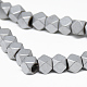 Electroplate Non-magnetic Synthetic Hematite Beads Strands(G-Q486-89F)-3
