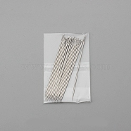 20Pcs Steel Sewing Needles, Big Eye Pointed Needles, for Embroidery, Patchwork, Stainless Steel Color, 60mm(PW-WG85498-02)
