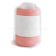 280M Size 40 100% Cotton Crochet Threads, Embroidery Thread, Mercerized Cotton Yarn for Lace Hand Knitting, Light Salmon, 0.05mm(PW-WG92339-17)