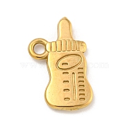 Ion Plating(IP) 304 Stainless Steel Pendants, Feeder Charms, Real 18K Gold Plated, 17x11x2mm, Hole: 1.6mm(STAS-N103-99G)