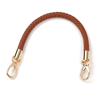 PU Leather Bag Strap, with Alloy Swivel Clasps, Bag Replacement Accessories, FireBrick, 41.5x1cm