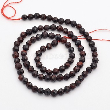 Natural Bloodstone Beads Strands(G-E302-086-4mm)-2