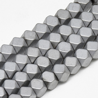 4mm Polygon Non-magnetic Hematite Beads