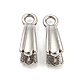 304 Stainless Steel Pendant Pinch Bails(STAS-Q310-11P)-1