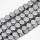 Electroplate Non-magnetic Synthetic Hematite Beads Strands(G-Q486-89F)-1