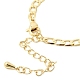 3.5MM Brass Curb Chain Bracelet Making(MAK-K024-19G)-2