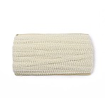 Polyester Trim Sewing Lace, Handmade Sweater Ribbon Trim Decorative Belt Centipede Braided Lace Ribbon Skirt Collar Sleeve Side, Floral White, 1/2 inch(12mm), about 26 yards/card(OCOR-XCP0001-77)
