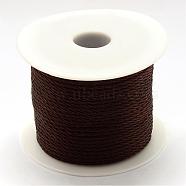 Nylon Thread, Coconut Brown, 3.0mm, about 27.34 yards(25m)/roll(NWIR-R026-3.0mm-738)