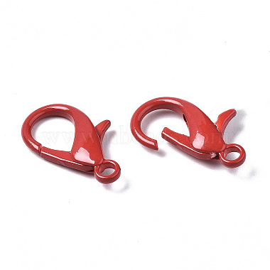 Spray Painted Eco-Friendly Alloy Lobster Claw Clasps(X-PALLOY-T080-06B-NR)-5