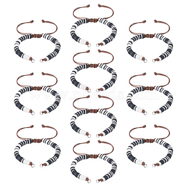 Handmade Polymer Clay Bead Bracelets Making(AJEW-TAC00075)-2