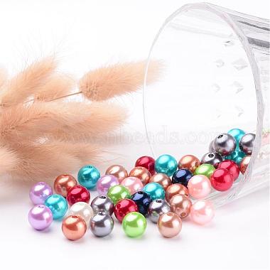 Colorful Round Acrylic Pearl Beads(X-PACR-10D-M)-3