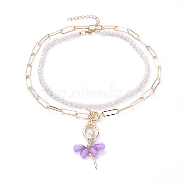 Violet Pearl Necklaces