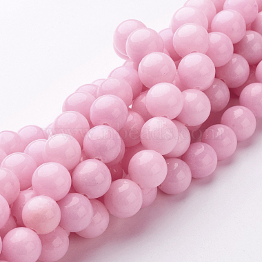 10mm PearlPink Round Mashan Jade Beads