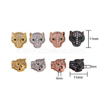 8Pcs 4 Color Rack Plating Hollow Brass Micro Pave Cubic Zirconia Beads(sgZIRC-SZ0001-02-RS)-2