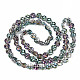 Electroplate Half Translucent Glass Beads Strands(EGLA-S193-05)-2