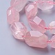 Natural Rose Quartz Beads Strands(G-P434-40)-3