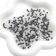 100Pcs Transparent Glass Beads, Faceted, Bicone, Black, 4.5x3.5mm, Hole: 1.6mm, 100pcs/set(X1-GLAA-P061-01C)