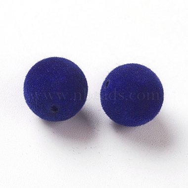Flocky Acrylic Beads(OACR-L011-D-20)-2