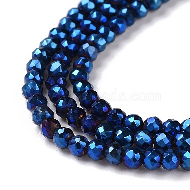 Electroplate Glass Beads Strands(GLAA-H021-01B-FP03)-5