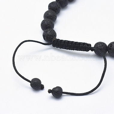 Adjustable Natural Lava Rock Braided Bead Bracelets(X-BJEW-F276-G05)-3