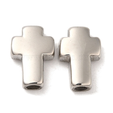 Stainless Steel Color Cross Stainless Steel Beads