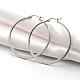 304 Stainless Steel Big Hoop Earrings(EJEW-P066-39D)-1