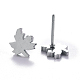 Autumn Theme Unisex 304 Stainless Steel Stud Earrings(X-EJEW-E254-10P)-2
