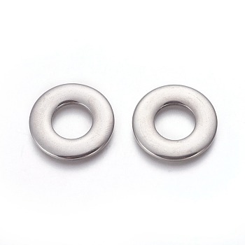 304 Stainless Steel Linking Rings, Ring, Stainless Steel Color, 25x2.5mm, Hole: 11.6mm