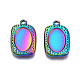 Rack Plating Rainbow Color 304 Stainless Steel Pendant Cabochon Settings(STAS-S119-118)-2