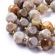 Fossiles naturelle perles de corail brins(G-A030-B02-10mm)-3