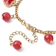 Valentine's Day Alloy Enamel & Resin Charm Bracelet(BJEW-JB09565-01)-4