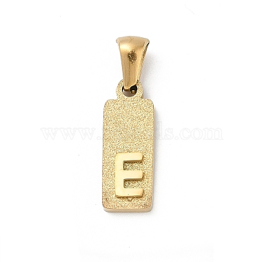 Golden Letter E 304 Stainless Steel Pendants