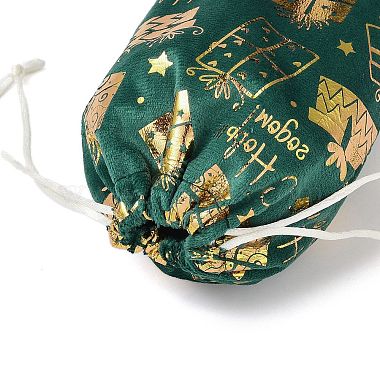 sacs de rangement en velours de Noël estampés à l'or(ABAG-Q053-01B-03E)-3