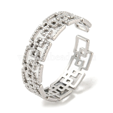 Rectangle 304 Stainless Steel Finger Rings