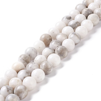 Natural Dolomite Beads Strands, Round, 10mm, Hole: 1.2mm, about 42pcs/strand, 16.34 inch(41.5cm)