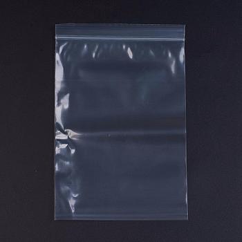 Plastic Zip Lock Bags, Resealable Packaging Bags, Top Seal, Self Seal Bag, Rectangle, White, 24x16cm, Unilateral Thickness: 3.1 Mil(0.08mm), 100pcs/bag