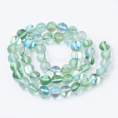 Chapelets de perles en pierre de lune synthétique(G-S283-8mm-M1)-3